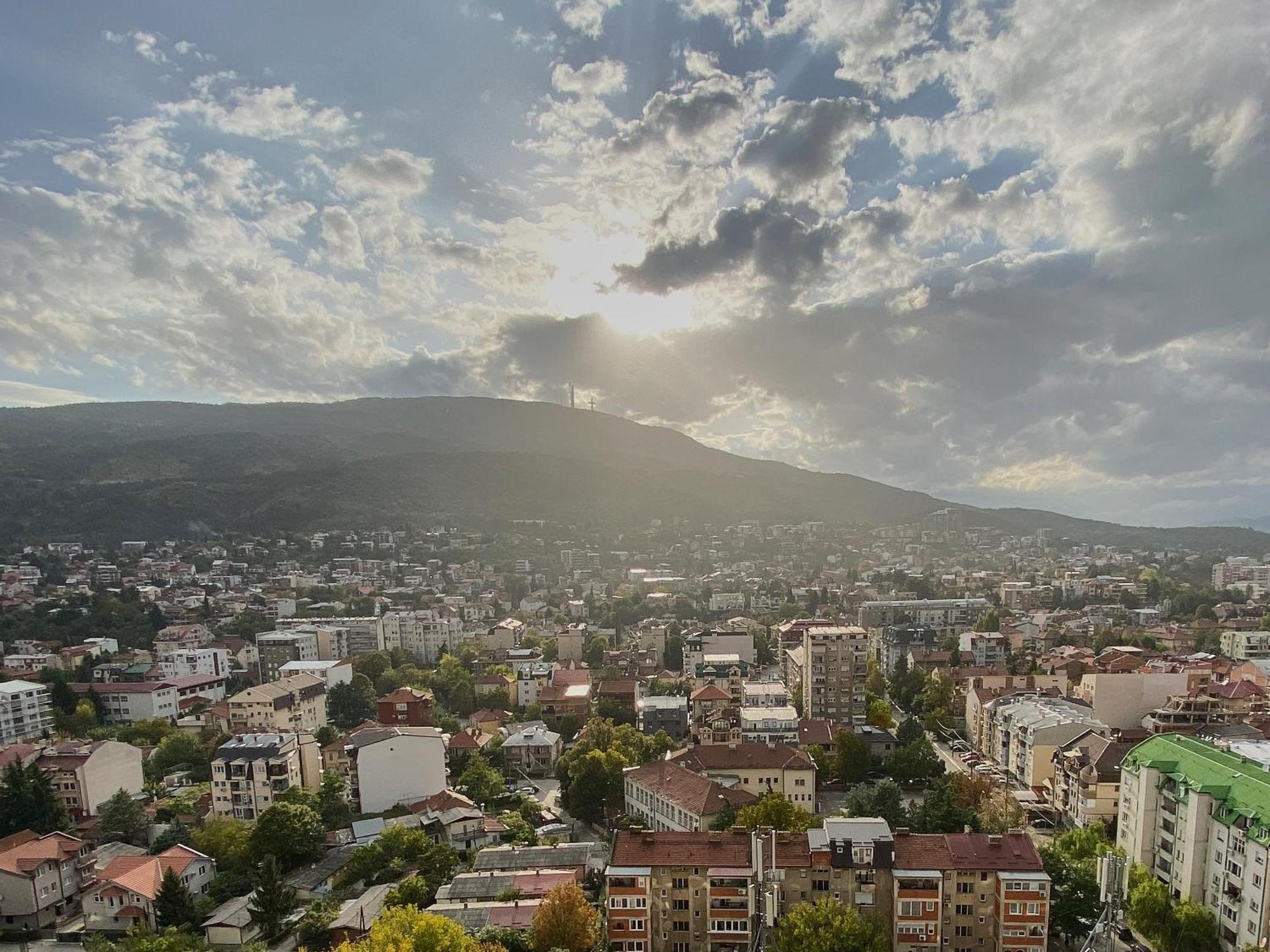 Stylish Studio, Skopje Centre - Private Parking - Panoramic Views Extérieur photo